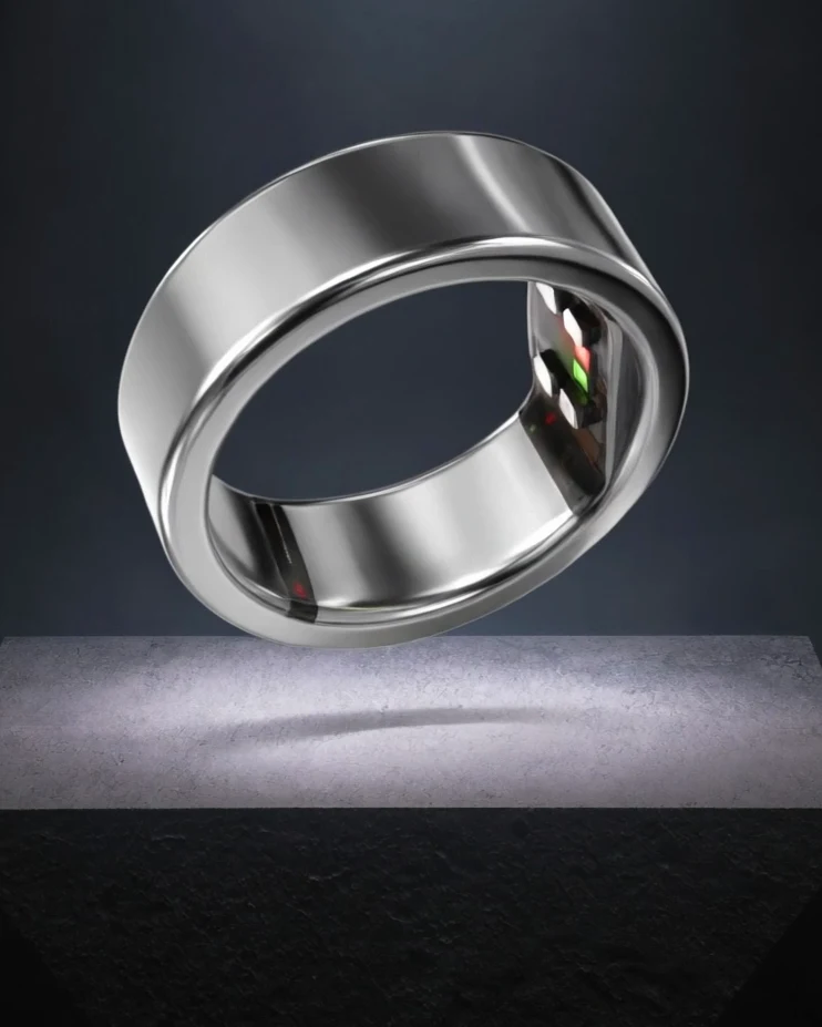 The Ultrahuman Ring PRO, real product image in a concept scene